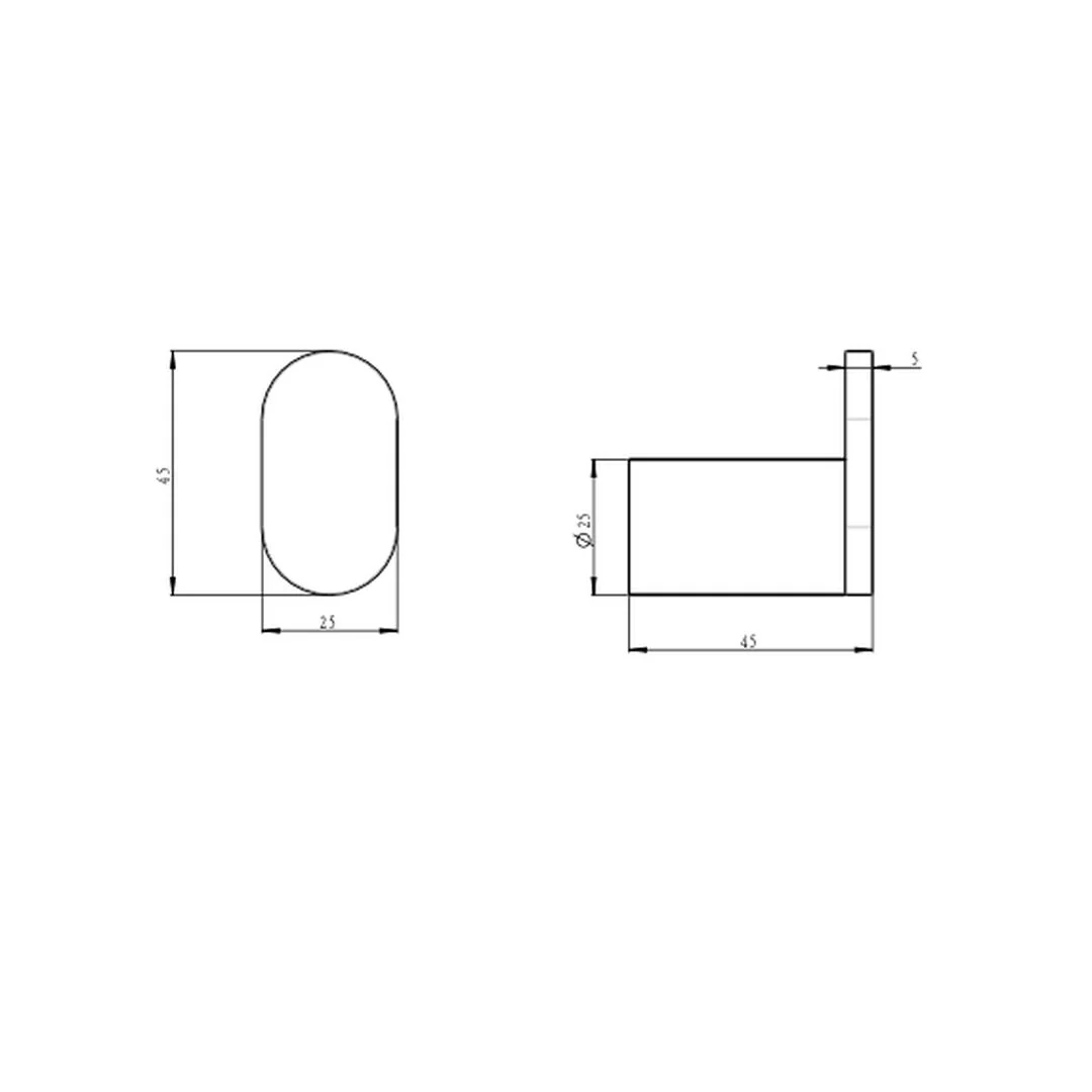 Linsol Circle Single Robe Hook - Gunmetal - Image 2