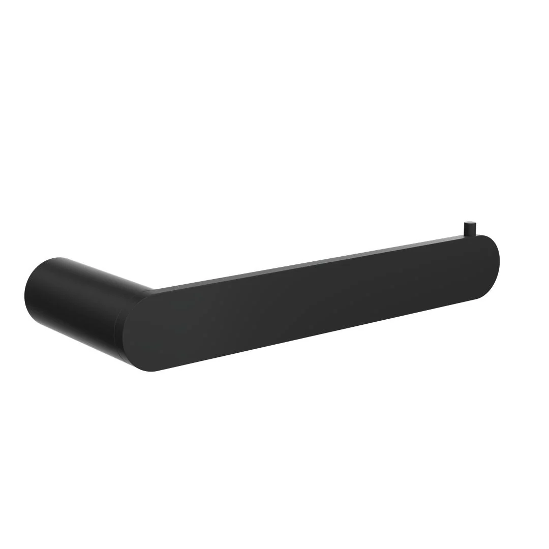 Linsol Circle Toilet Roll Holder - Matte Black - Image 3