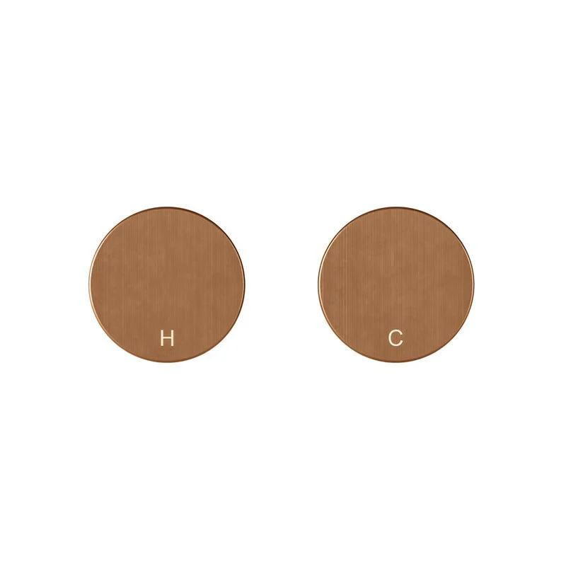 Meir Circular Wall Taps - Lustre Bronze - Image 2