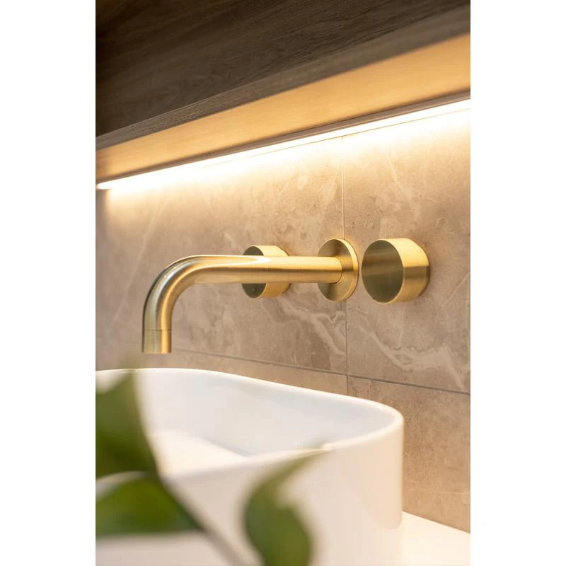 Meir Circular Wall Taps - PVD Tiger Bronze - Image 7