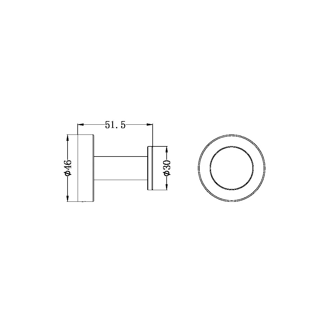 Nero Classic Robe Hook - Black Matte - Image 4