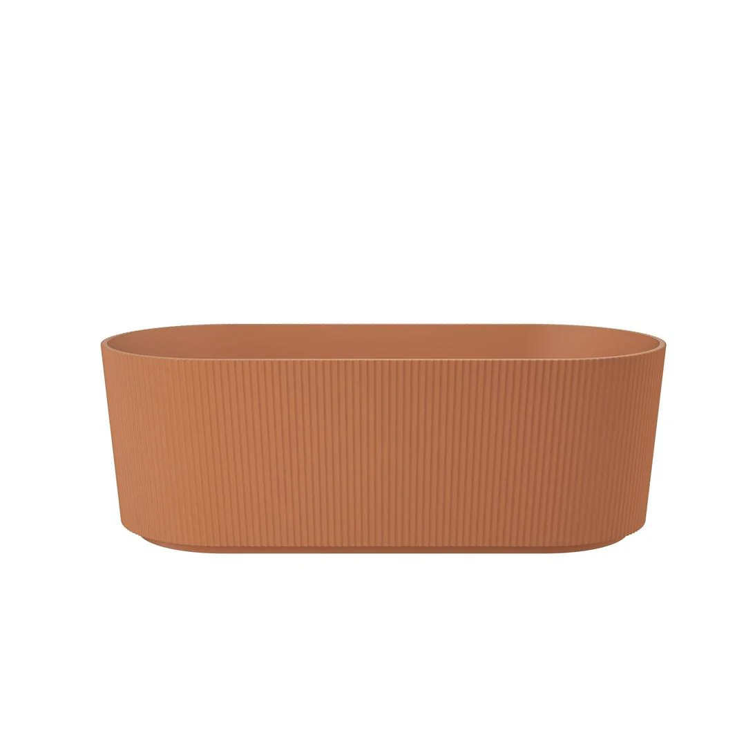Linsol Cleo 1500mm Freestanding Bath - Outback Orange