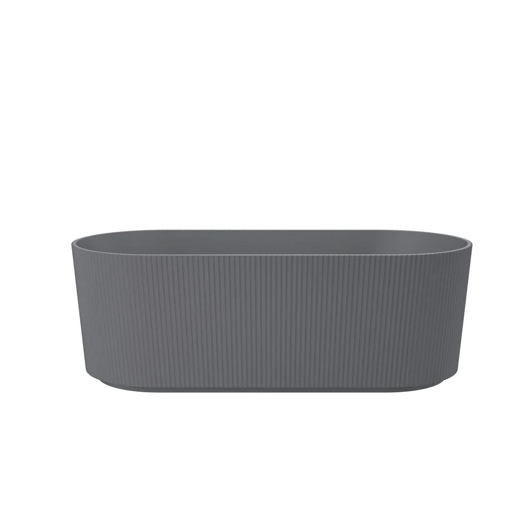 Linsol Cleo 1700mm Freestanding Bath - Grey Blue