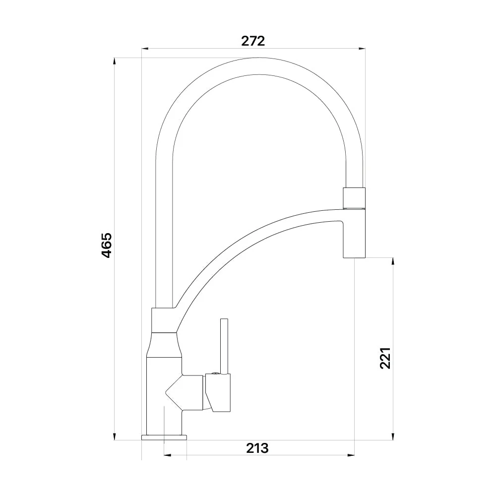 Mixx Clove Sink Mixer - Chrome - Image 2
