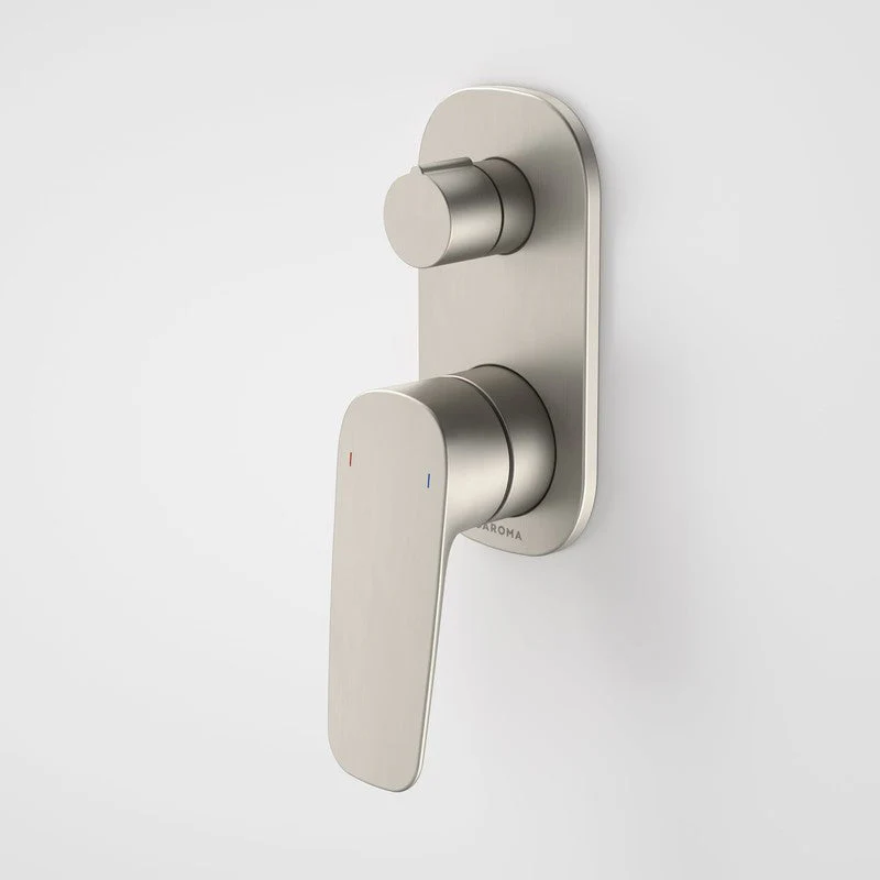 Caroma Contura II Bath/Shower Mixer with Diverter - Brushed Nickel