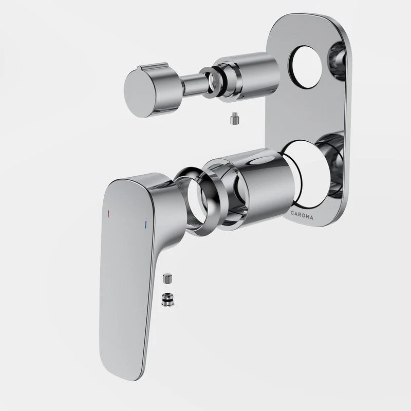 Caroma Contura II Bath/Shower Mixer with Diverter (Trim-Kit) - Chrome