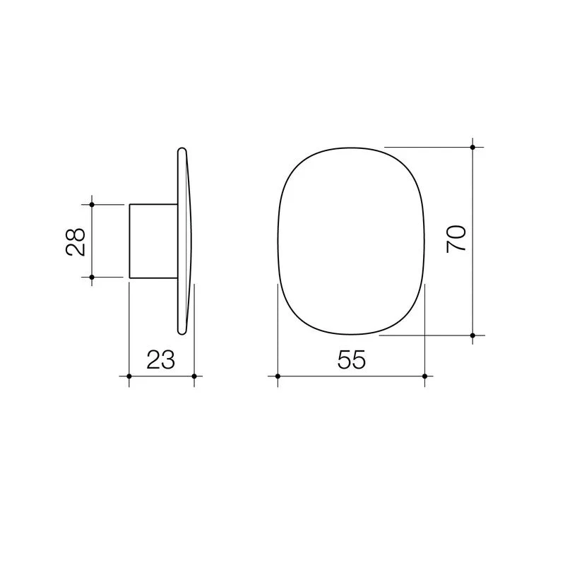 Caroma Contura II Robe Hook Large - Chrome - Image 2