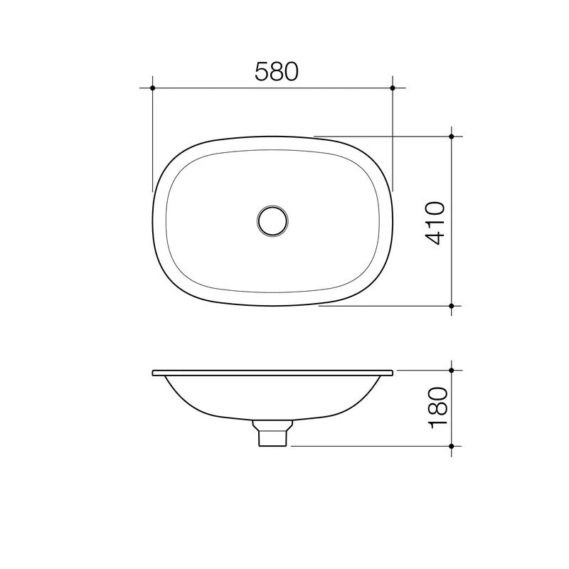 Caroma Contura II Undercounter Basin - Matte Clay - Image 2