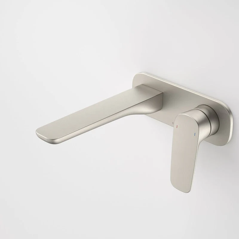 Caroma Contura II Wall Basin/Bath Mixer 180mm - Brushed Nickel