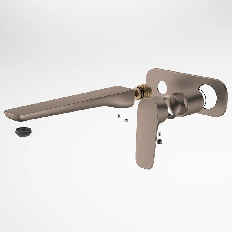 Caroma Contura II Wall Basin/Bath Mixer 220mm (Trim-Kit) - Brushed Bronze