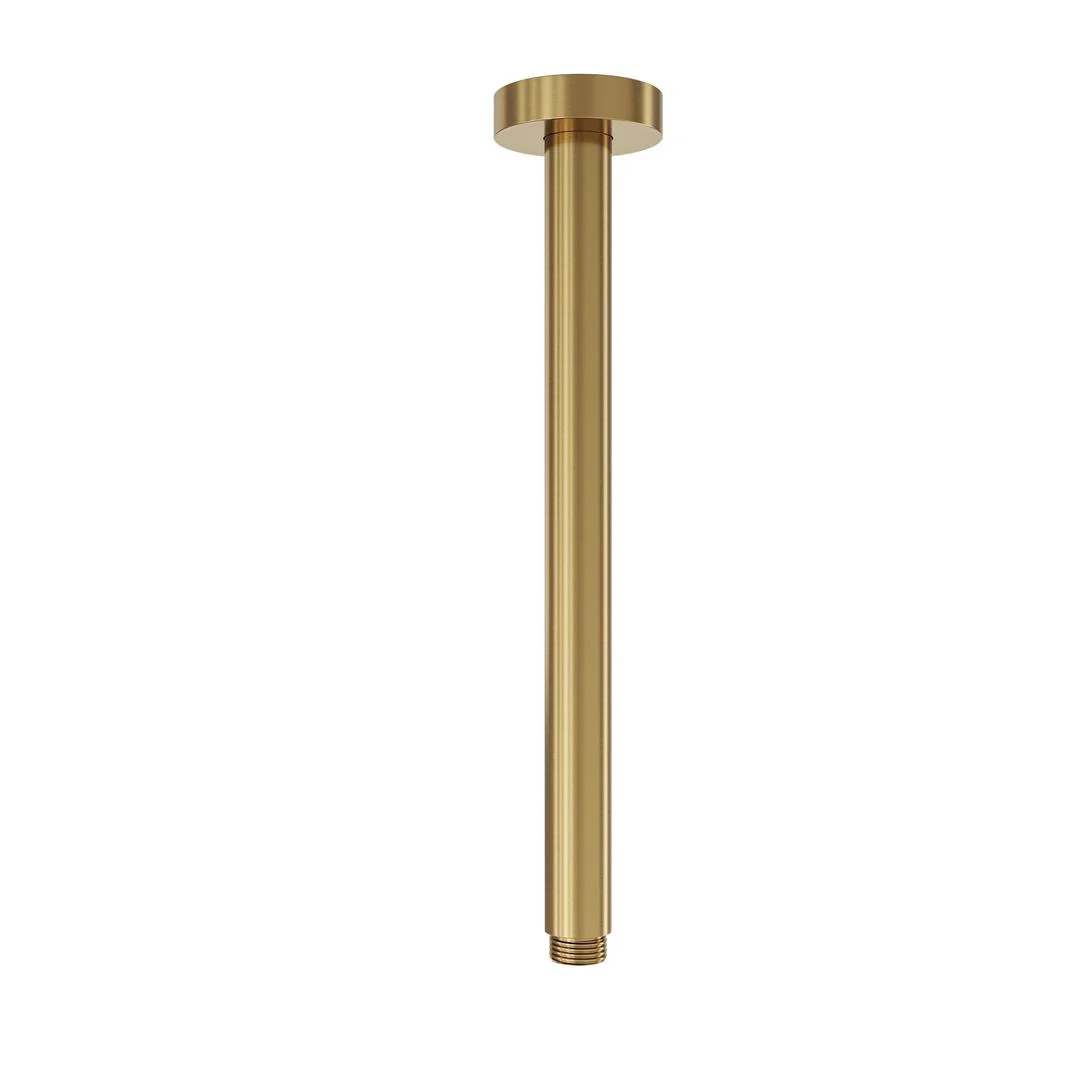Linsol Corsica 300mm Round Ceiling Arm - Brushed Brass