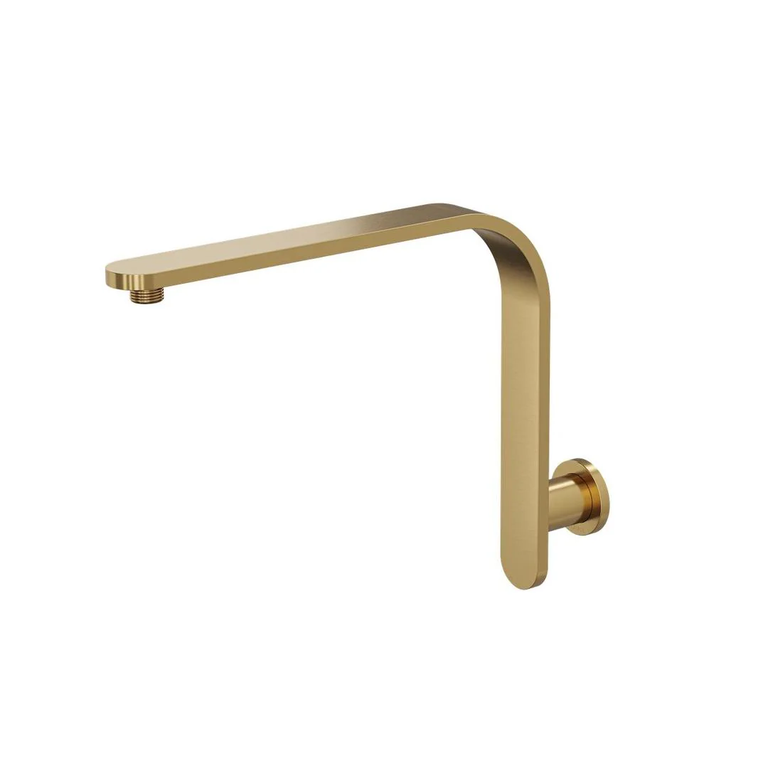 Linsol Corsica Flat Upswept Wall Arm - Brushed Brass
