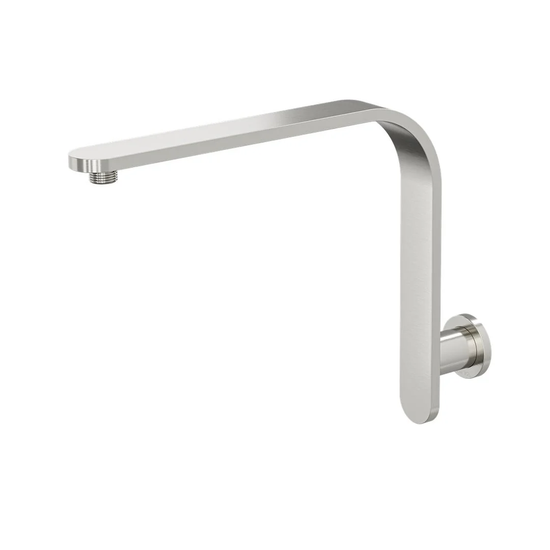 Linsol Corsica Flat Upswept Wall Arm - Brushed Nickel