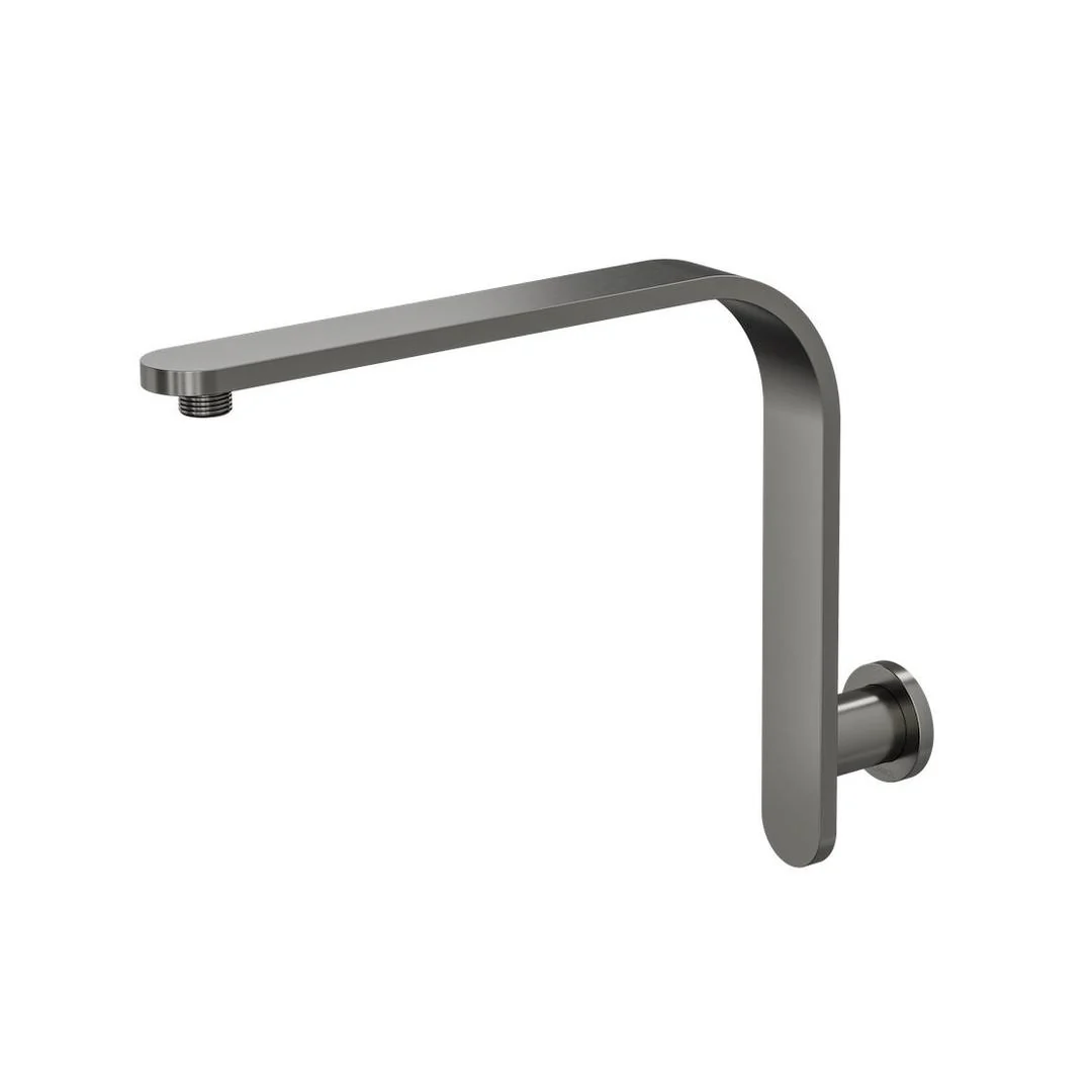 Linsol Corsica Flat Upswept Wall Arm - Gunmetal