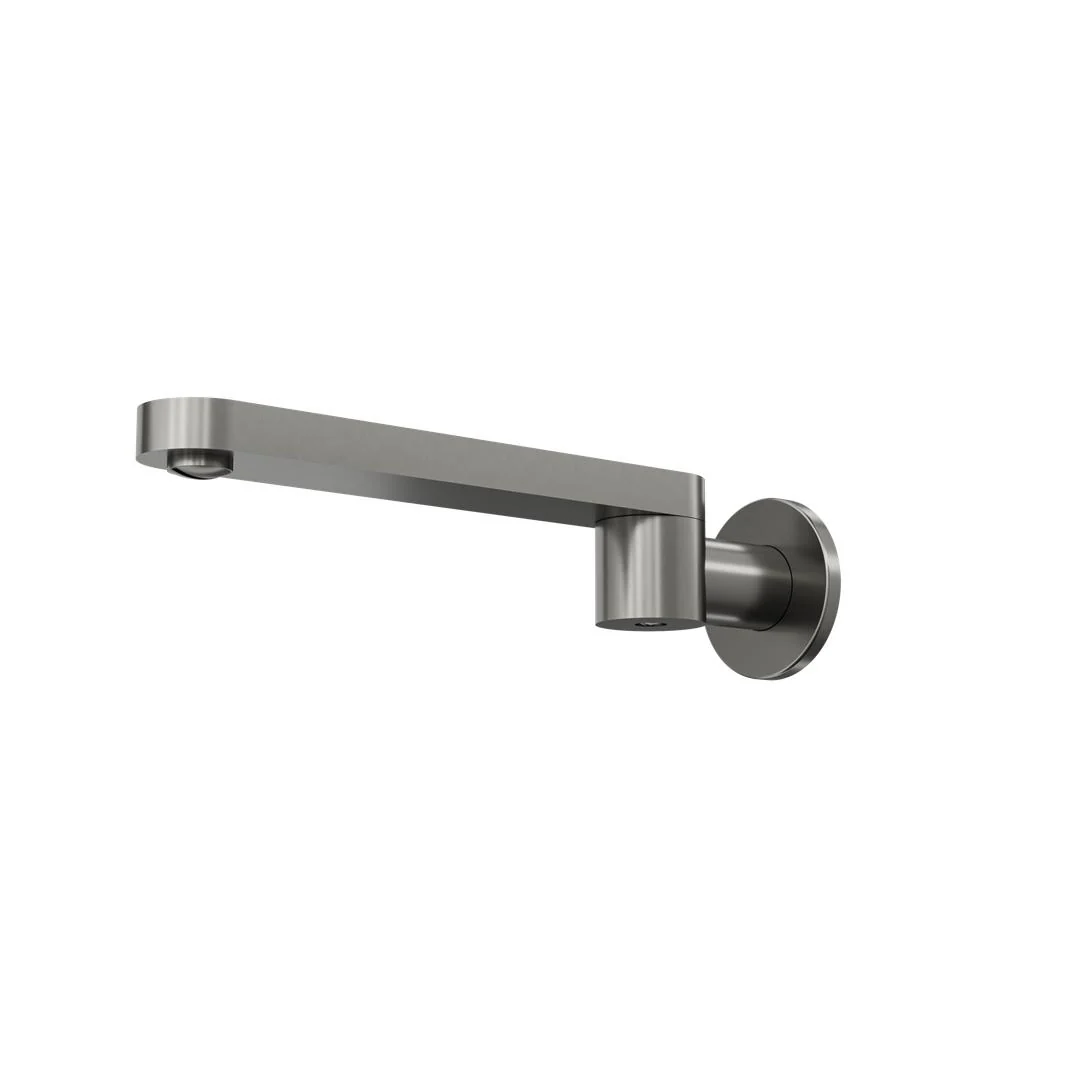 Linsol Corsica S2 Swivel Wall Bath Spout - Gunmetal