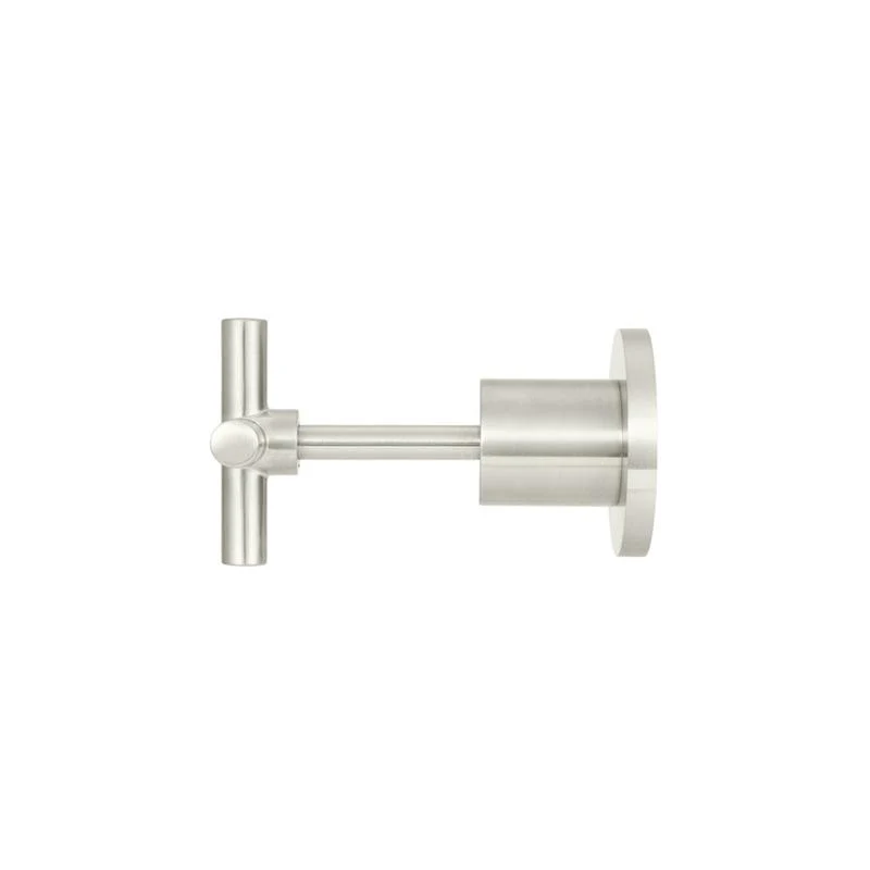 Meir Round Cross Handle Jumper Valve Wall Top Assemblies - PVD Brushed Nickel - Image 2