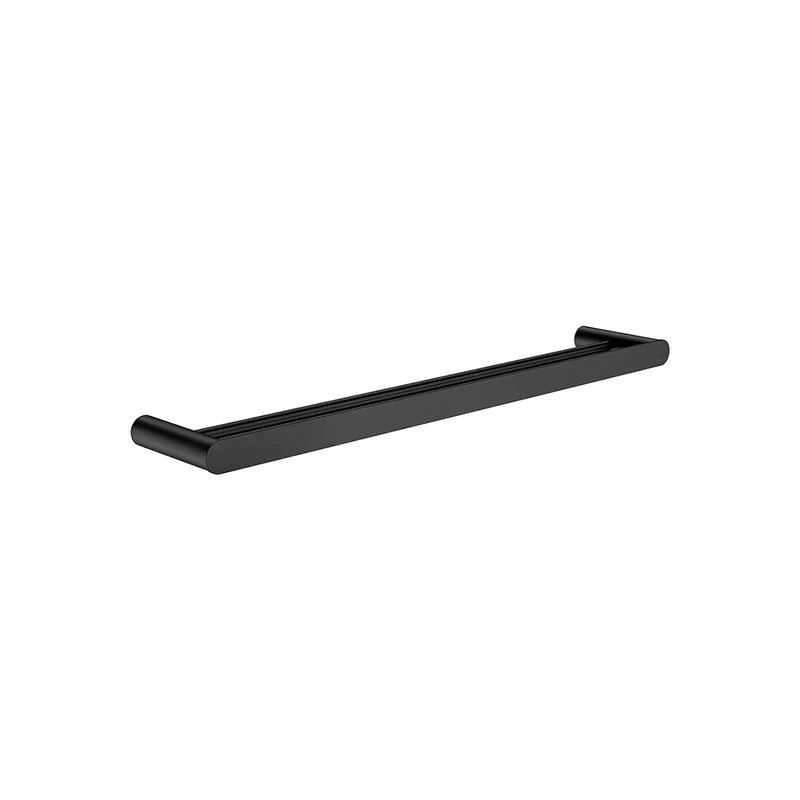 Meir Curvaé Double Towel Rail 600mm - Black Matte
