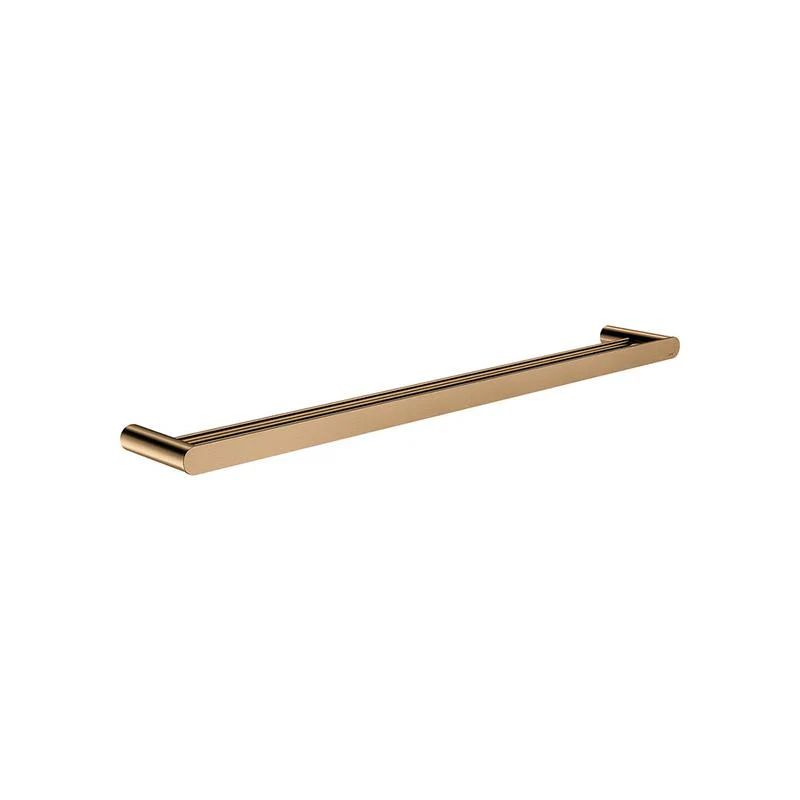 Meir Curvaé Double Towel Rail 800mm - Lustre Bronze
