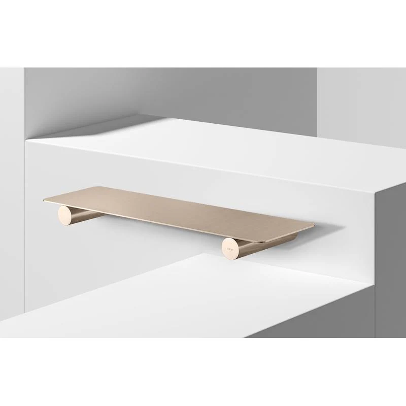 Meir Curvaé Shower Shelf 400mm - Champagne - Image 4