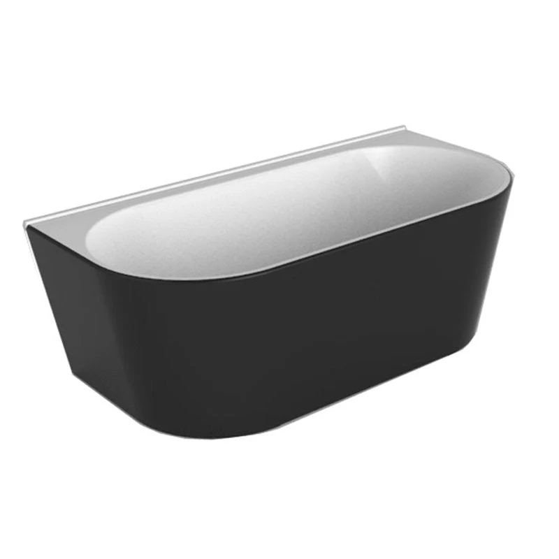 Decina Alegra Back To Wall Bath - Black - Image 3