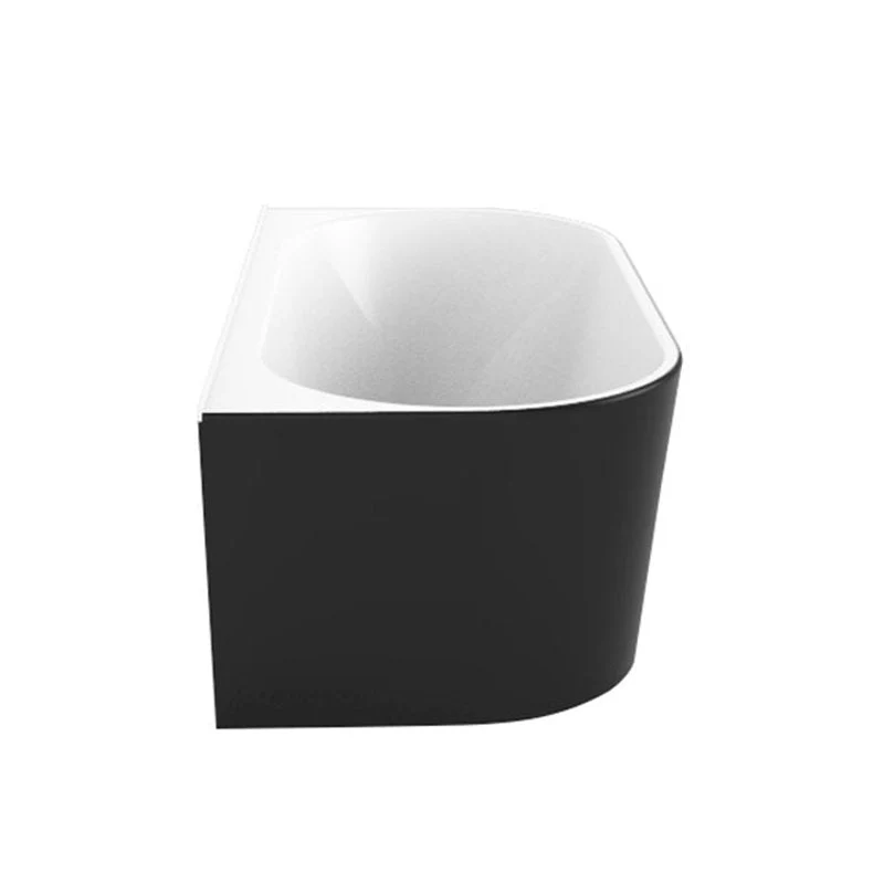 Decina Alegra Back To Wall Bath - Black - Image 4
