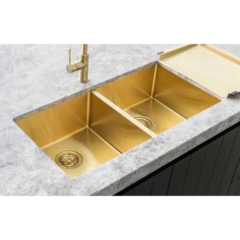 Meir Lavello Dish Draining Tray - Brushed Bronze Gold - Image 7