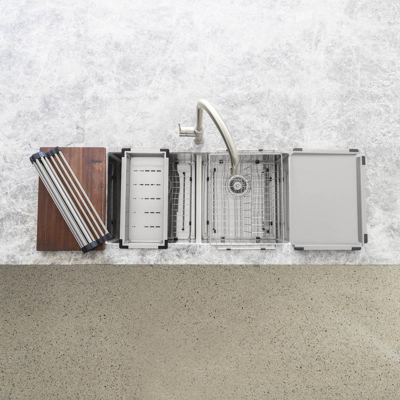 Meir Lavello Dish Rack - PVD Brushed Nickel - Image 6