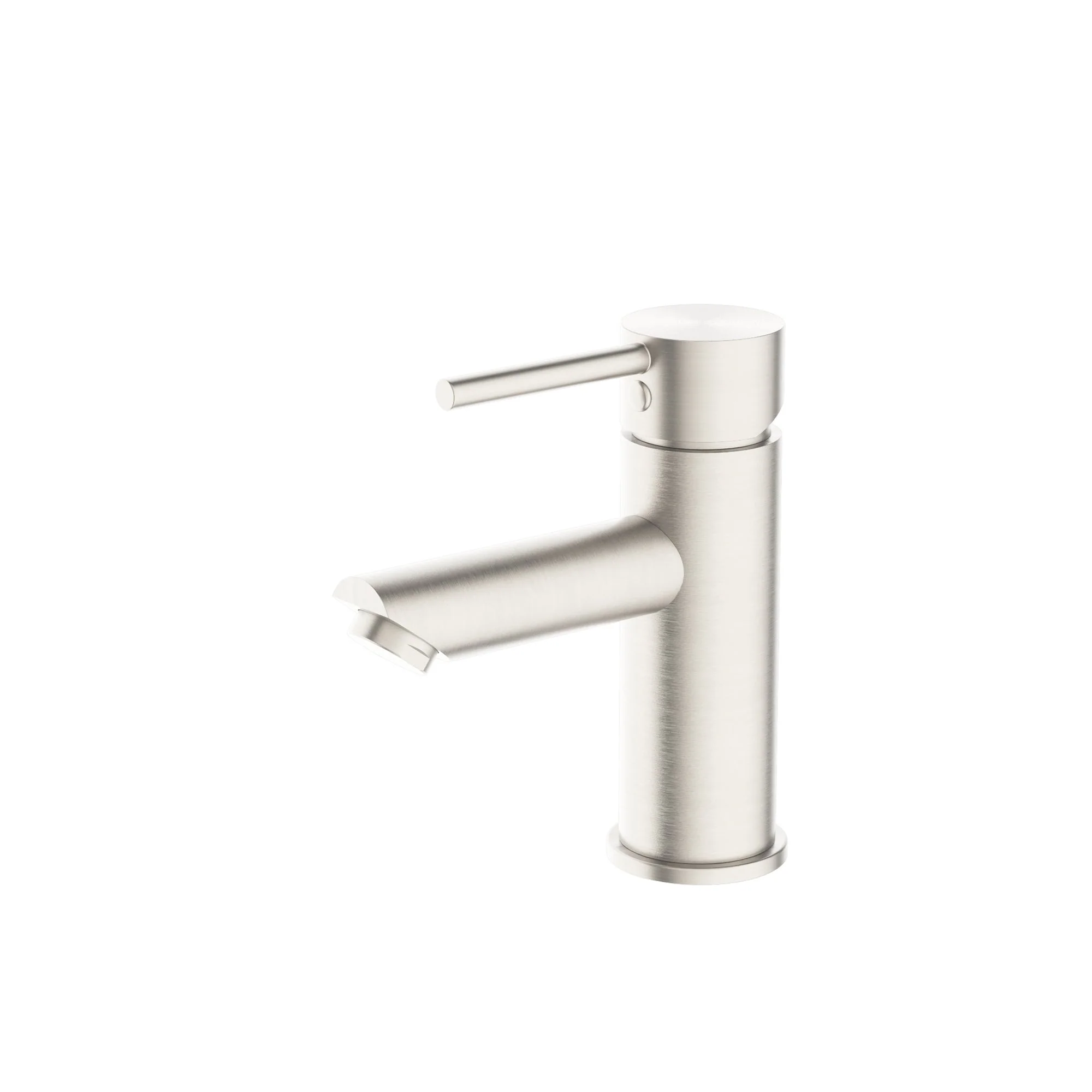 Nero Dolce Basin Mixer Straight Spout - Brushed Nickel