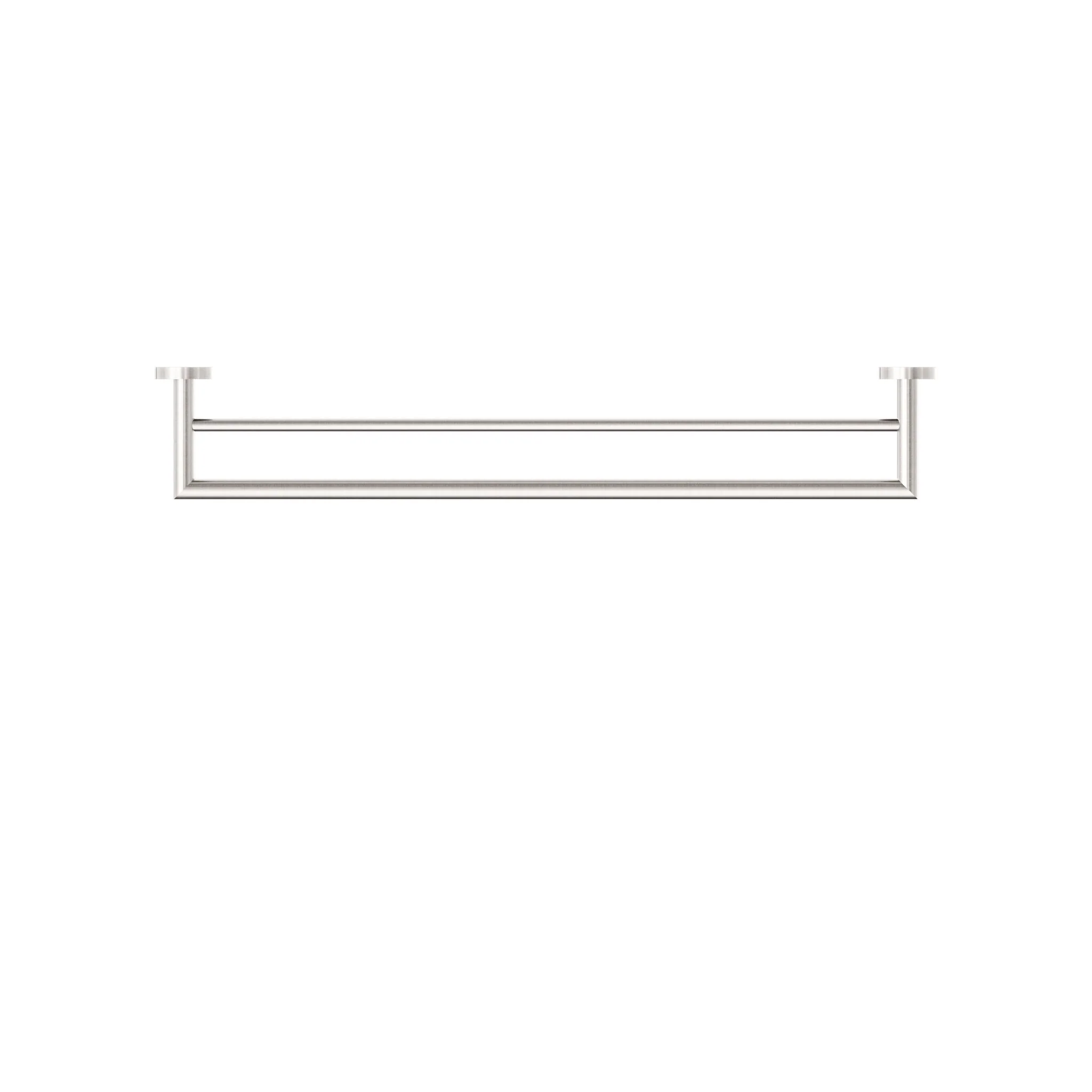 Nero Dolce Double Towel Rail 700mm - Brushed Nickel - Image 3