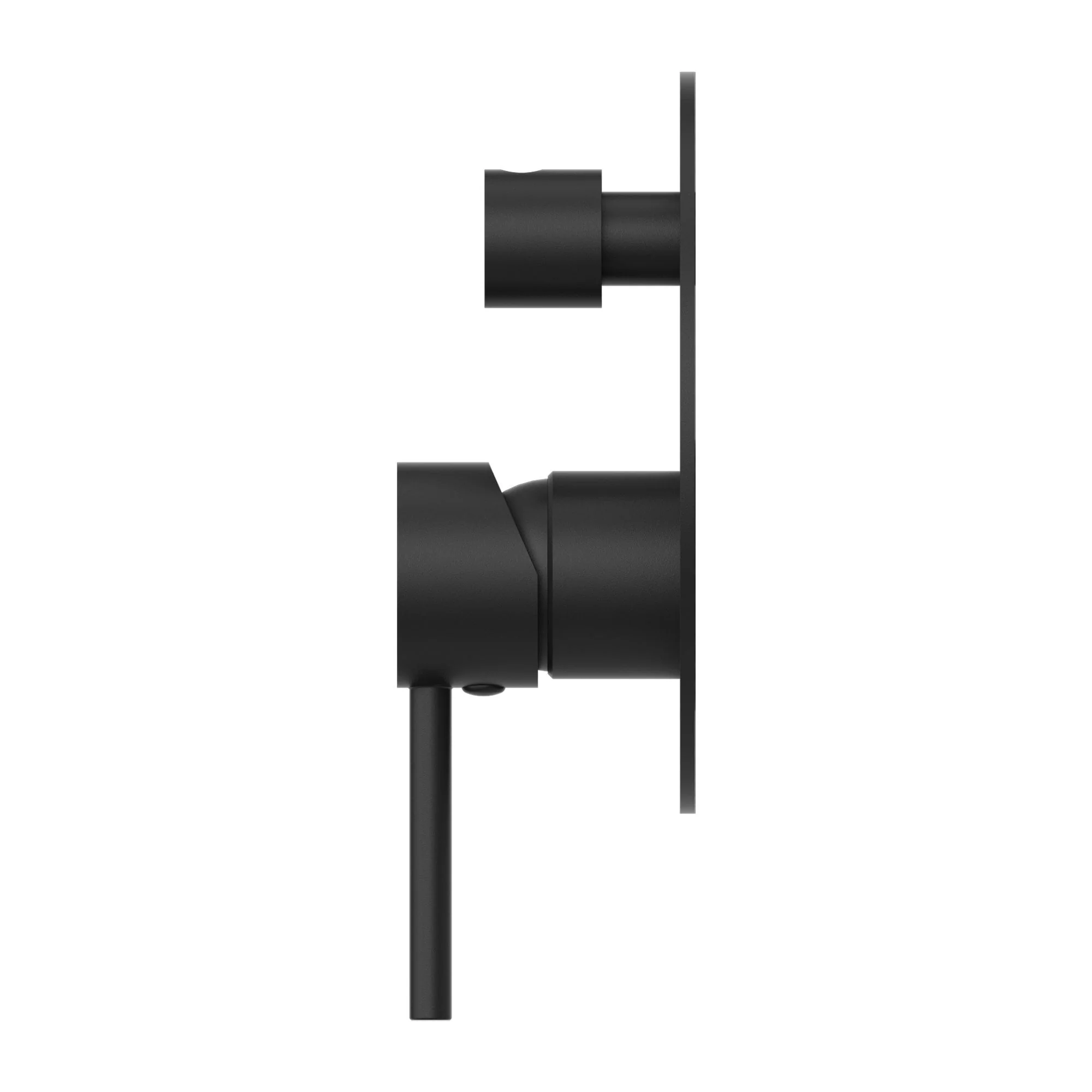 Nero Dolce Shower Mixer With Diverter - Black Matte - Image 3