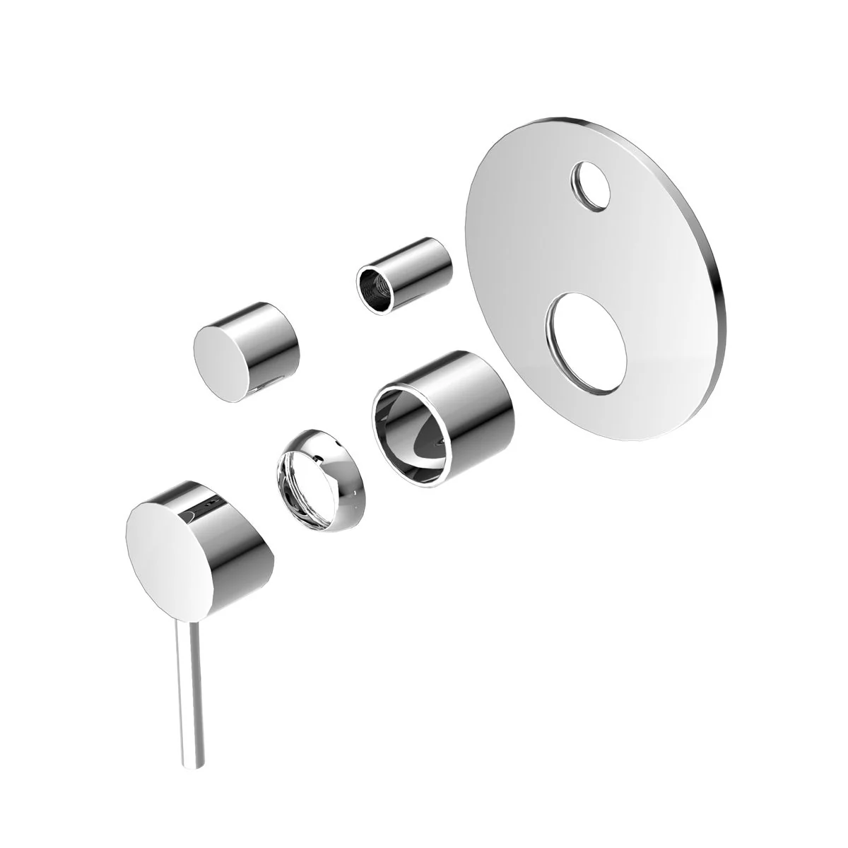 Nero Dolce Shower Mixer With Diverter (Trim Kit Only) - Chrome