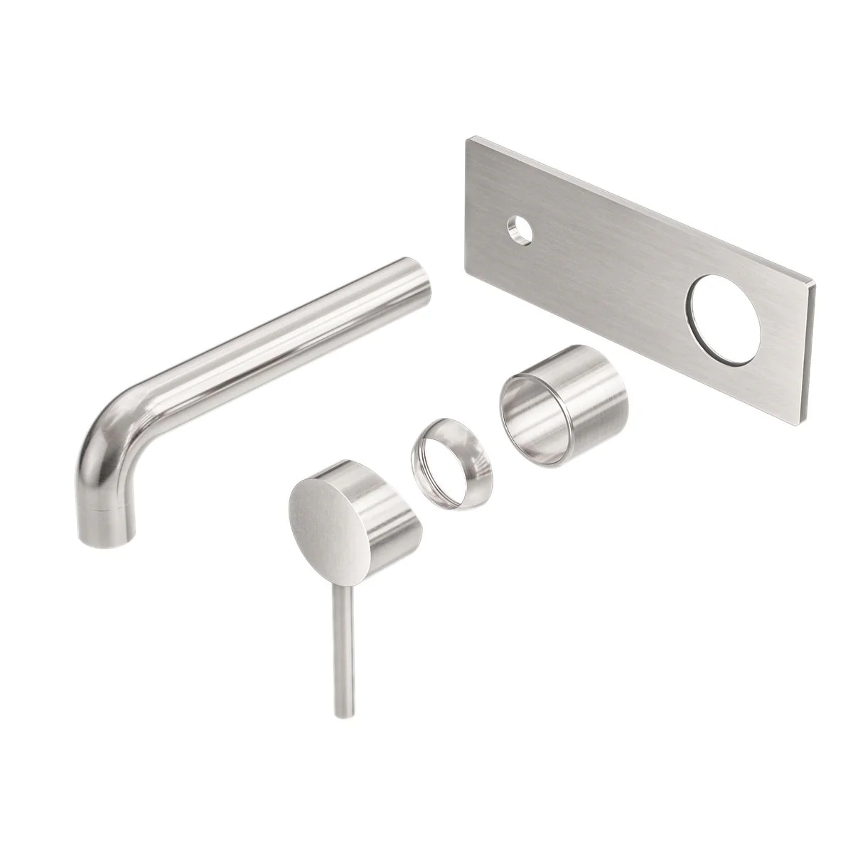 Nero Dolce Wall Basin/Bath Mixer (Trim Kit Only) - Brushed Nickel