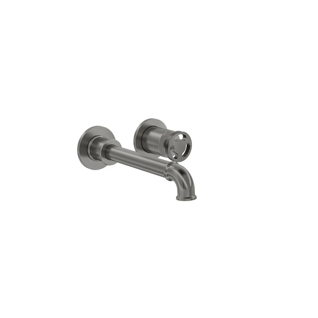 Linsol Dynamik 2-Plate Wall Basin or Bath Mixer - Gunmetal - Image 2