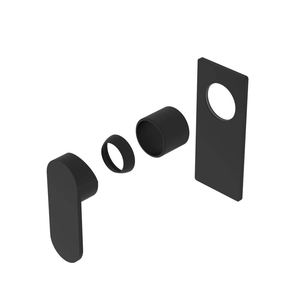 Nero Ecco Shower Mixer (Trim Kit Only) - Black Matte