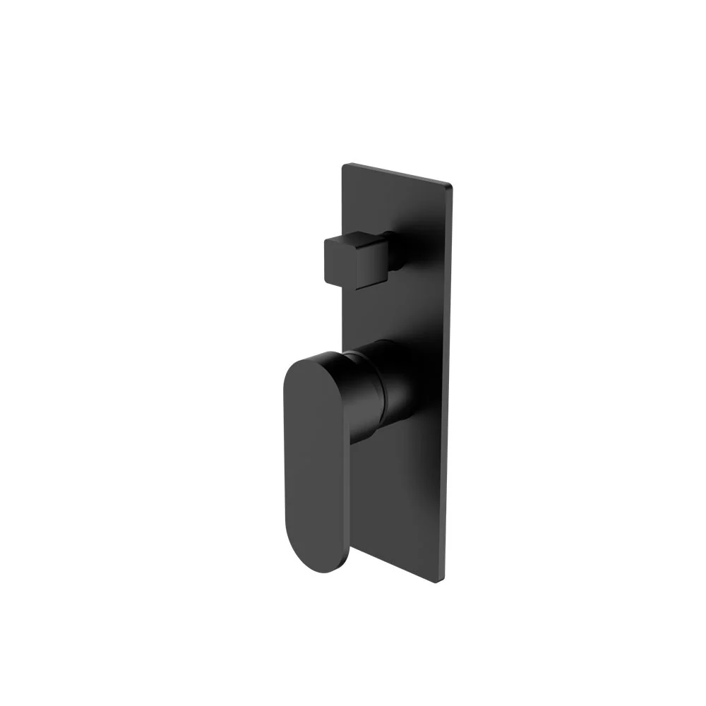 Nero Ecco Shower Mixer With Diverter - Black Matte