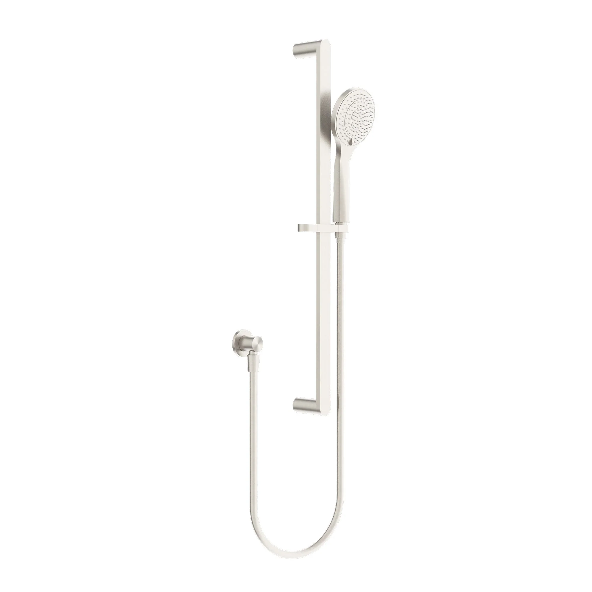 Nero Ecco Shower Rail With Air Shower - Brushed Nickel