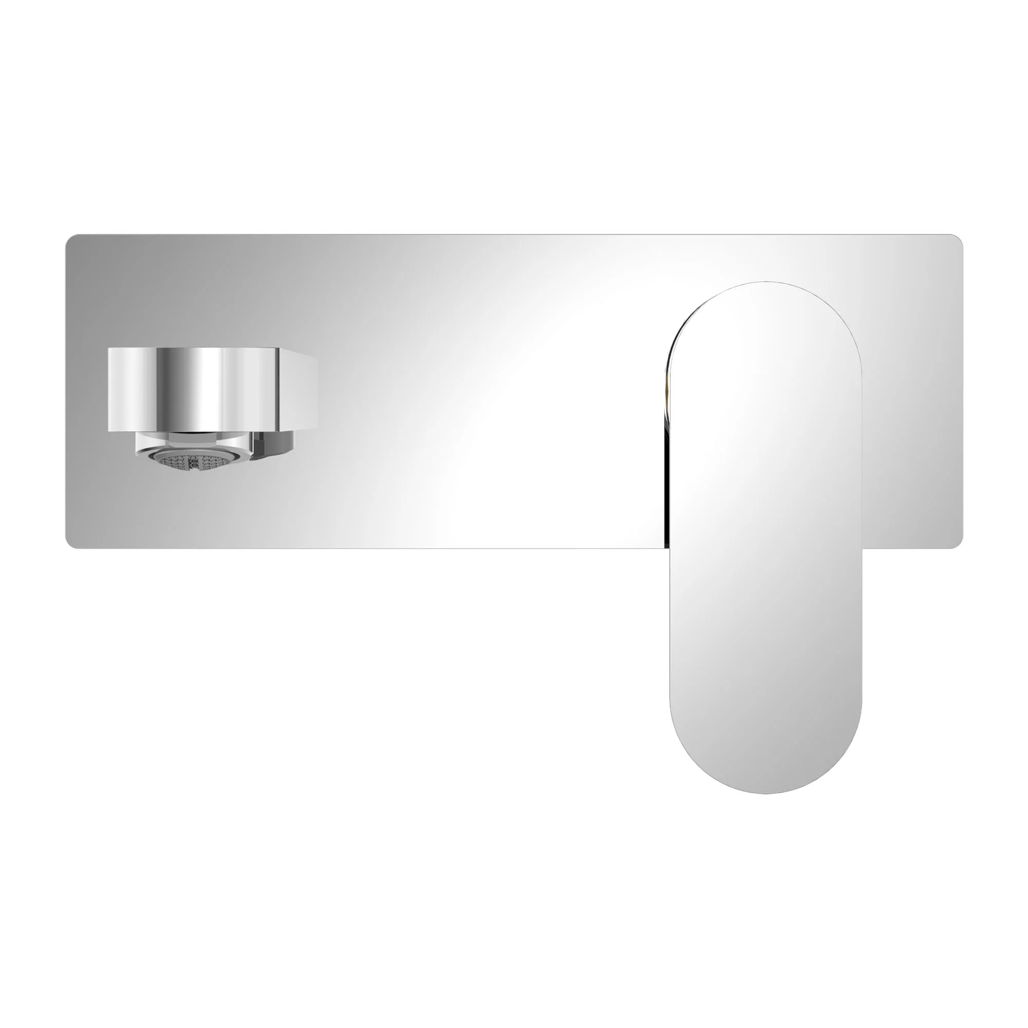 Nero Ecco Wall Basin/Bath Mixer - Chrome - Image 2