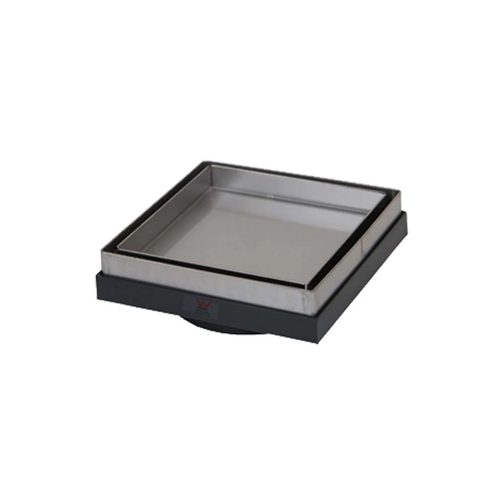 Mixx Economy Tile Grate Square 100mm - Stainless Steel