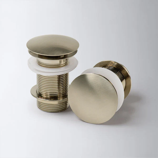 Eight Quarters Warm Metallic Pop-up Waste - Brushed Nickel