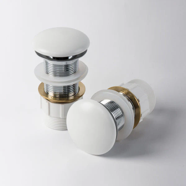 Eight Quarters Ceramic Pop-up Waste - White Matte
