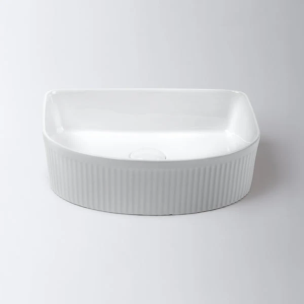 Eight Quarters Piper Fluted Arch - White Gloss