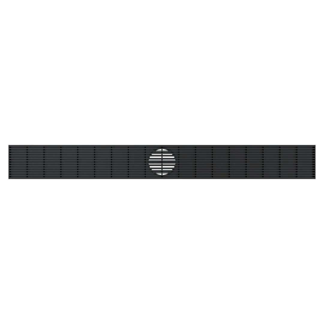 Linsol Ezyflow 1000mm Heelguard Linear Waste DN44 - Matte Black - Image 2