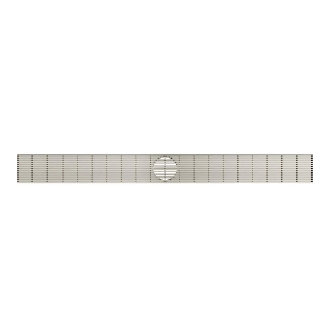 Linsol Ezyflow 1000mm Heelguard Linear Waste DN89 - Brushed Nickel - Image 2