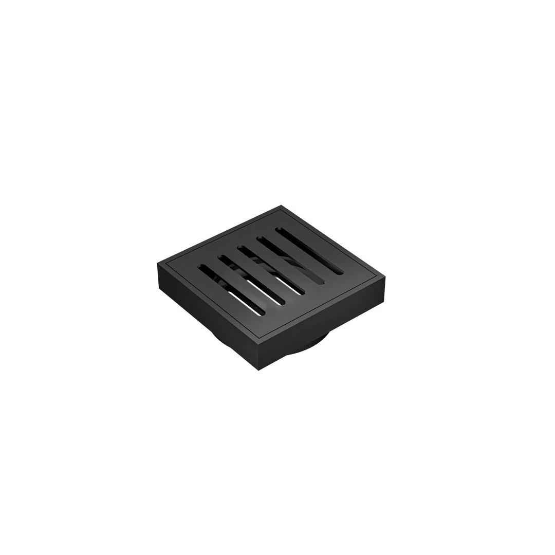 Linsol Ezyflow 110mm Vertical Pressed Square Waste DN89 - Matte Black - Image 2