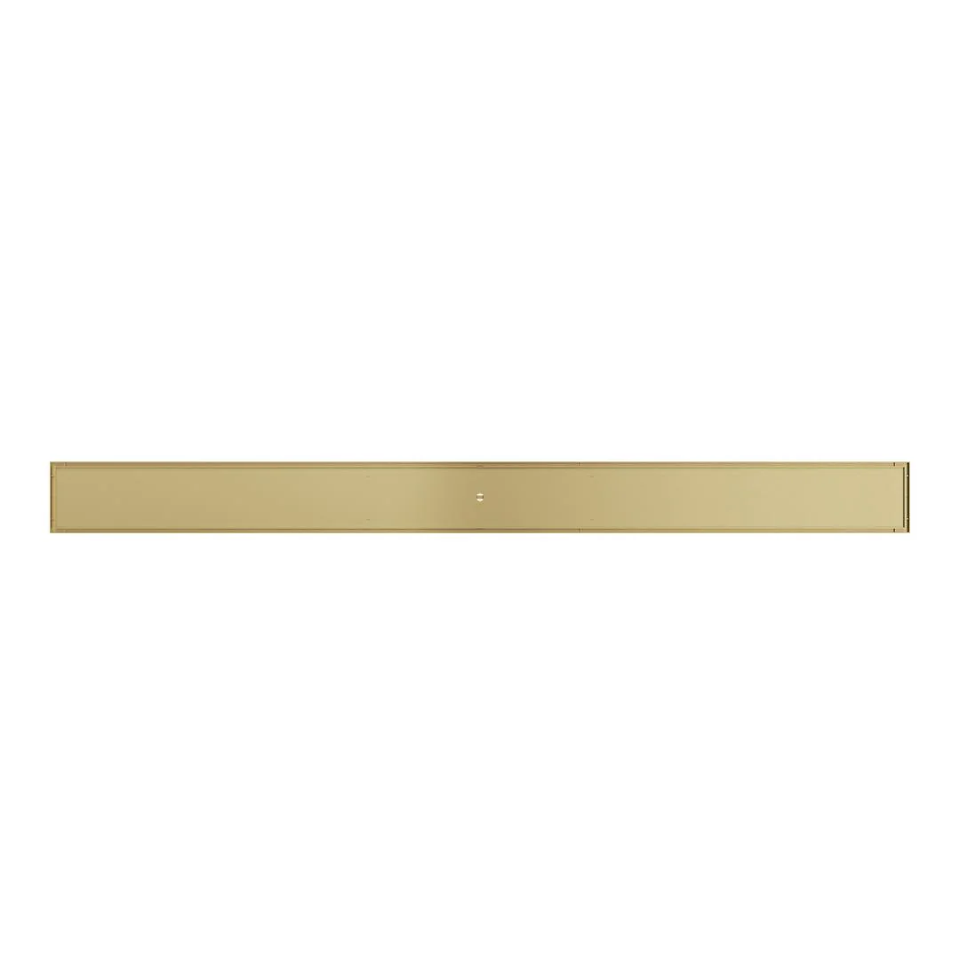 Linsol Ezyflow 1200mm Tile Insert Linear Waste DN89 - Brushed Brass - Image 2