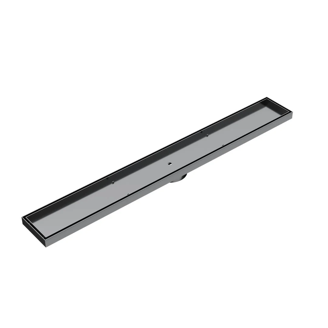 Linsol Ezyflow 800mm Tile Insert Linear Waste DN89 - Gunmetal