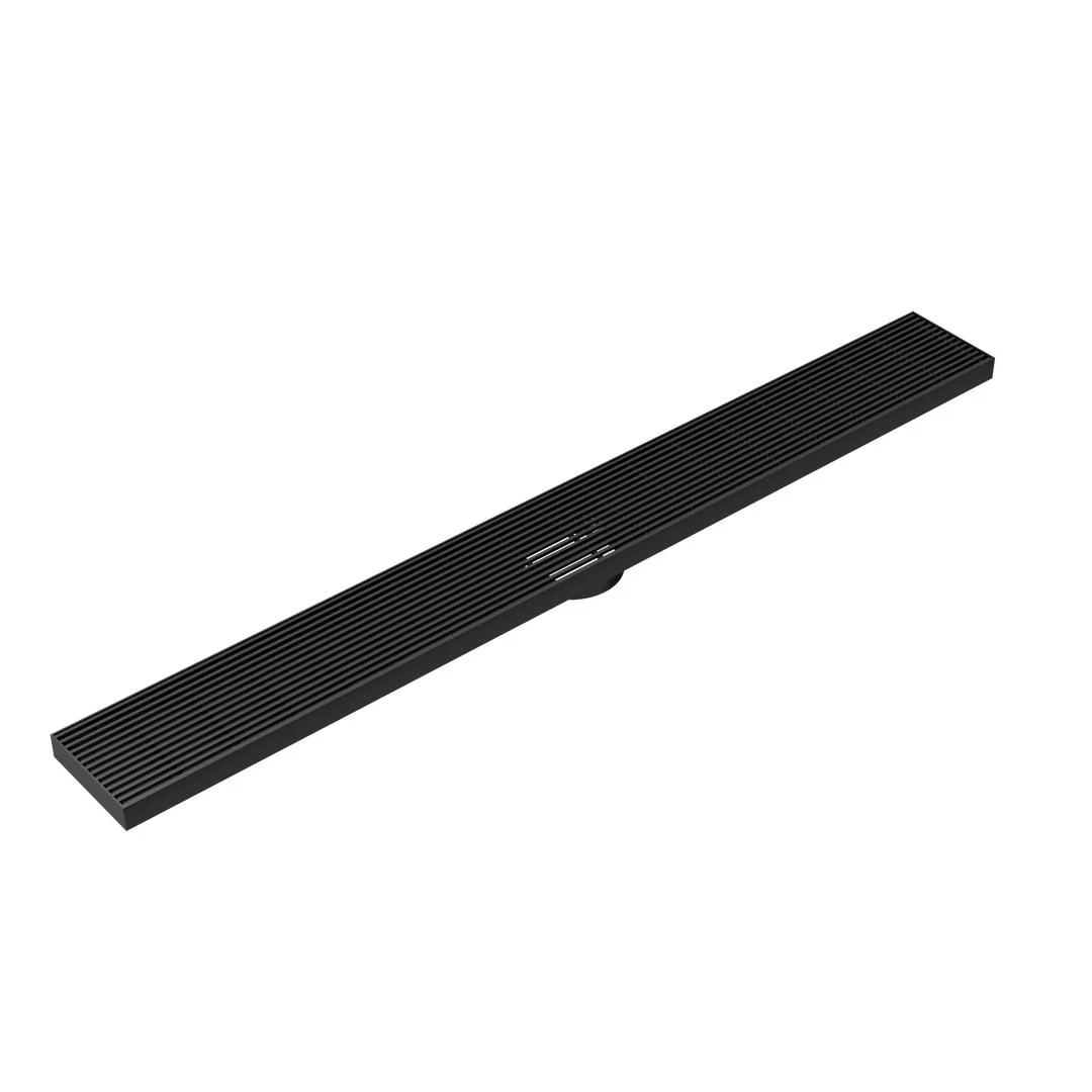 Linsol Ezyflow 900mm Heelguard Linear Waste DN64 - Matte Black