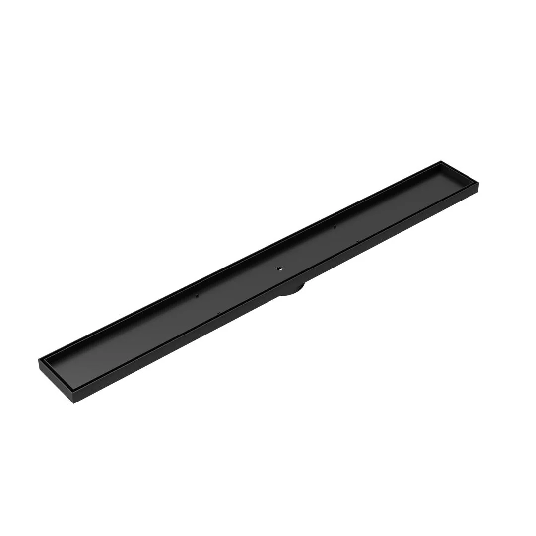 Linsol Ezyflow 900mm Tile Insert Linear Waste DN64 - Matte Black