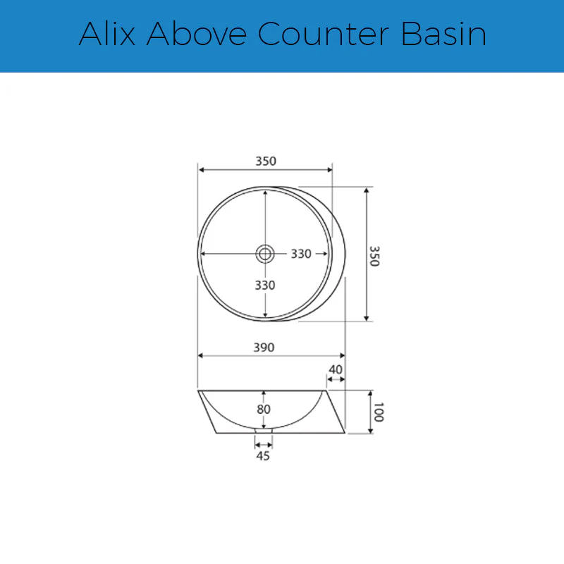 Fienza Alix Above Counter Basin - Image 4