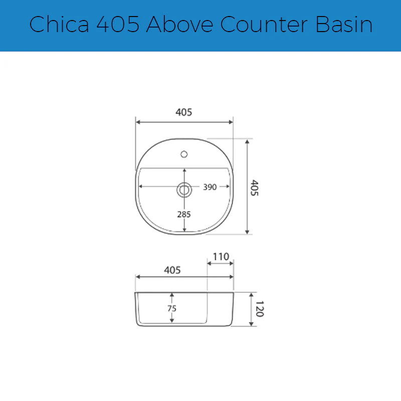 Fienza Chica 405 Above Counter Basin - Image 3